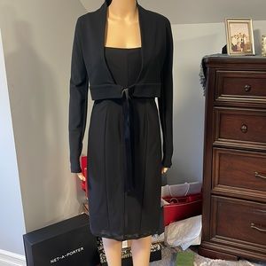 Paola Frani two piece cocktail black dress